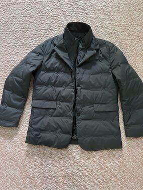 Focus Mens Black Blazer Puffer Jacket Size S